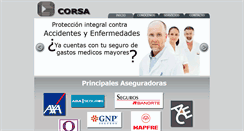 Desktop Screenshot of corsaseguros.com