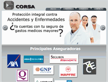 Tablet Screenshot of corsaseguros.com